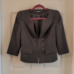 White House Black Market 3/4 Sleeve Black Jacket